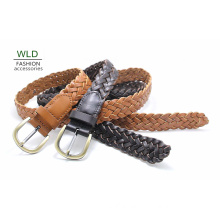Fashion Basic Braided Genuine Top Leather Lady Belt Lky1179